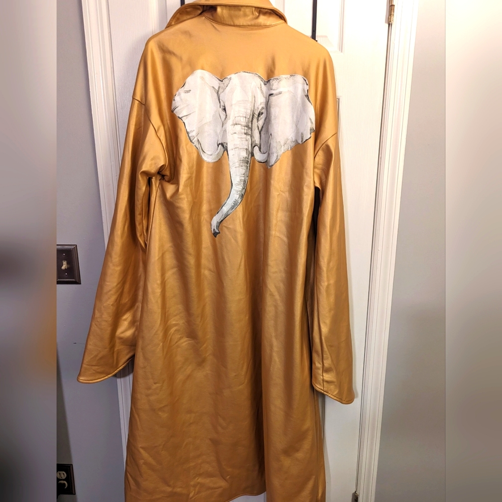 Gold cape coat